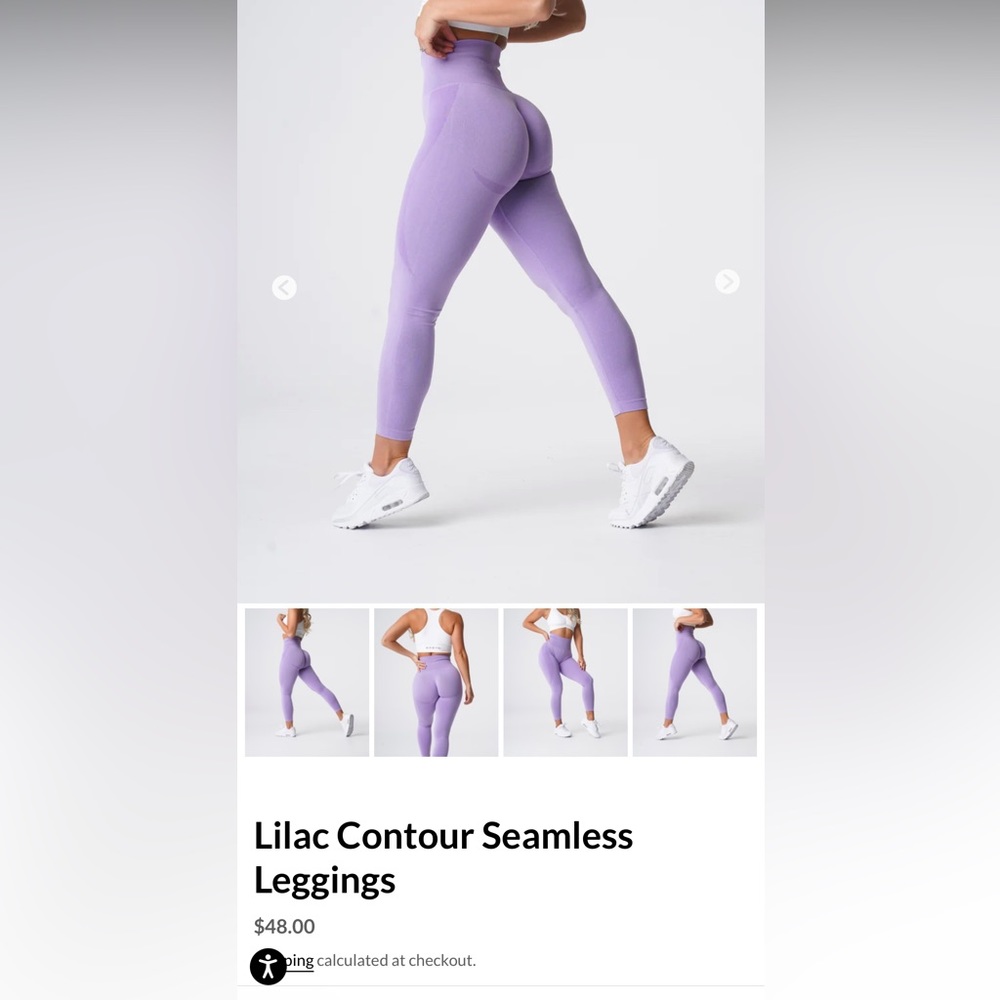 NVGTN Lilac Contour Seamless Leggings